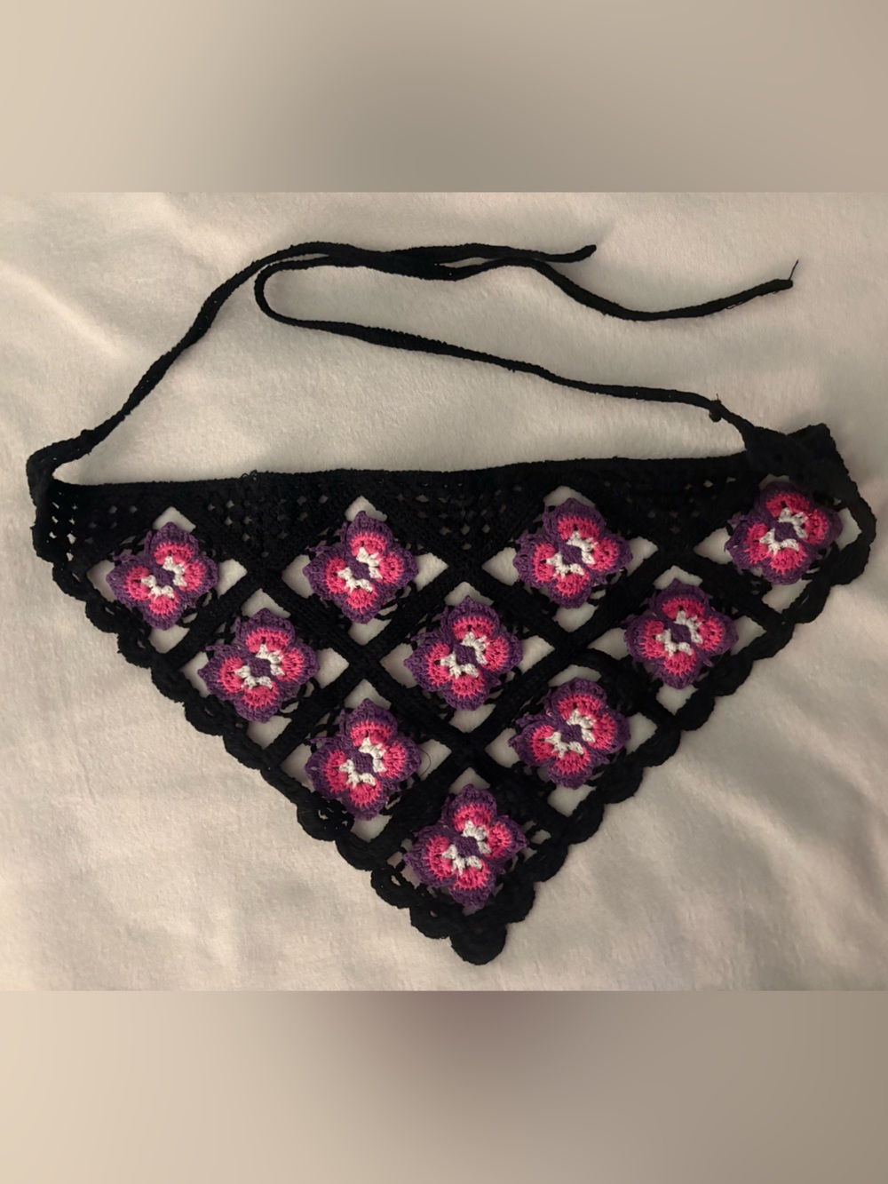 UO Butterfly Crochet Headscarf